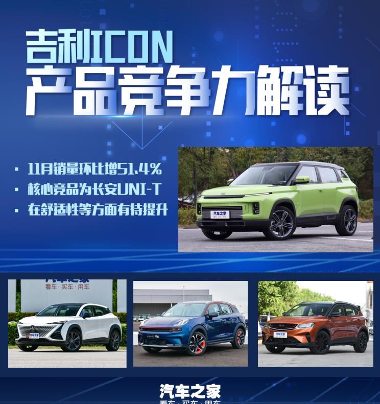  长安,长安UNI-T,吉利汽车,缤越,领克,领克06,比亚迪,汉,吉利ICON