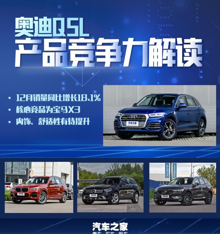  奥迪,奥迪Q5L,宝马,宝马X3,沃尔沃,沃尔沃XC60,奔驰,奔驰GLC